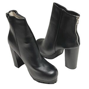 Fashion Nova Black Heeled Boots